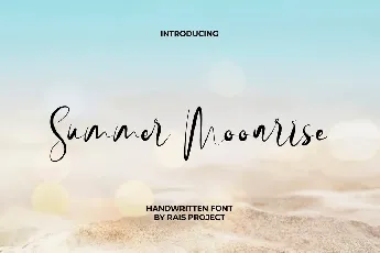 Summer Moonrise font