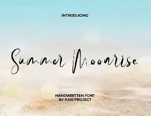 Summer Moonrise font