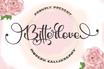 Bitterlove Calligraphy font