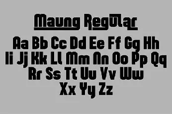 Maung Display font