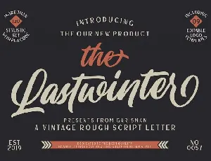 Lastwinter Script font