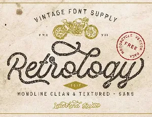 Retrology Script font