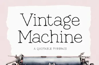 Vintage Machine font