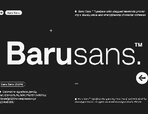 Baru Sans Demo font