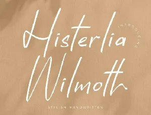 Histerlia Wilmoth font