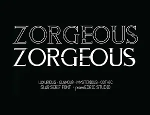 Zorgeous font