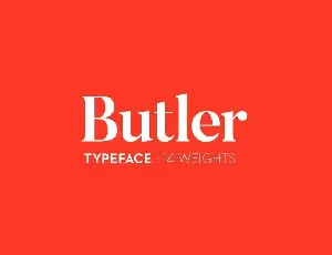 Butler Free font