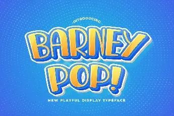 BARNEY POP font