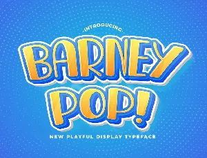 BARNEY POP font