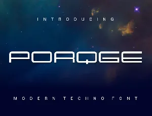 Porqge font