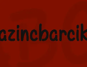 Kazincbarcika font