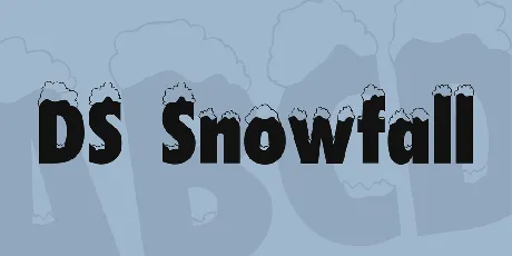 DS Snowfall font