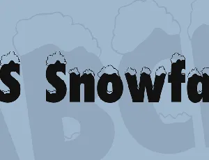 DS Snowfall font