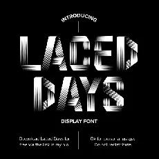 Laced Days font