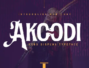 Akoodi font