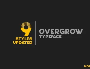 Overgrow Display Typeface font