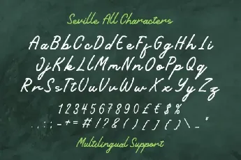 Seville Handwritten font