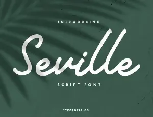 Seville Handwritten font