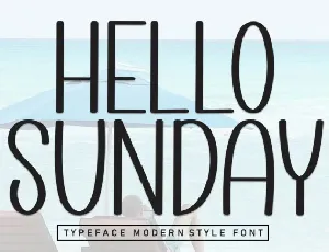 Hello Sunday Display font