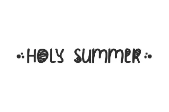 Holy Summer font