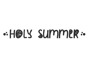 Holy Summer font