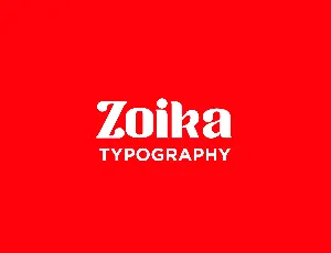 Zoika font