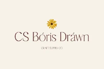 CS Boris Drawn font