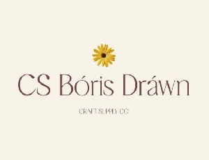 CS Boris Drawn font