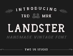 Landster font