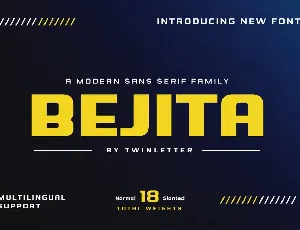 BEJITA font