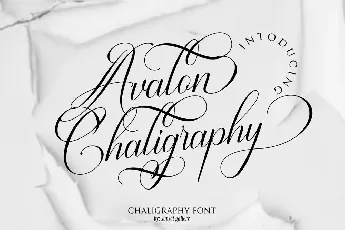 Avalon Chaligraphy font