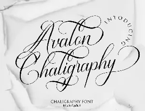 Avalon Chaligraphy font