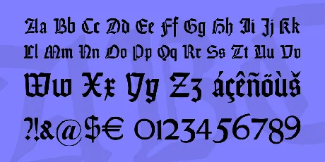 DS Weiss-Gotisch font