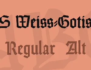 DS Weiss-Gotisch font