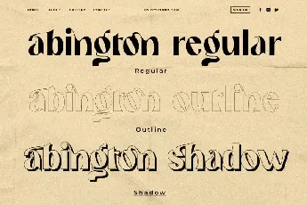 Abington – Stylish Sans Serif font