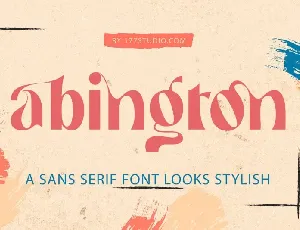 Abington – Stylish Sans Serif font