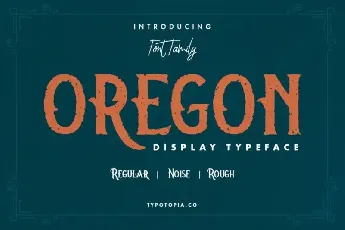 Oregon Display font