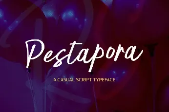 Pestapora Script font