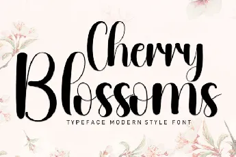 Cherry Blossoms Script font