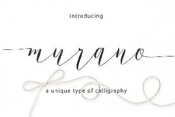 Murano Script font