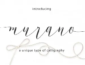 Murano Script font
