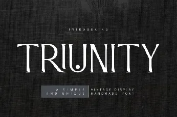 Triunity font