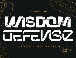 Wisdom Defense font