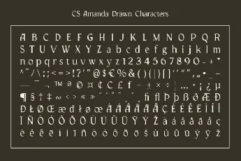 CS Amanda Drawn font