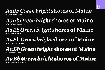 Maine Family font