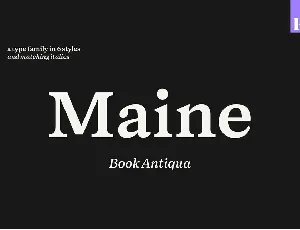 Maine Family font