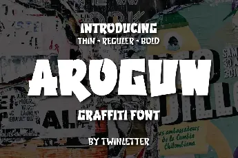 Arogun font