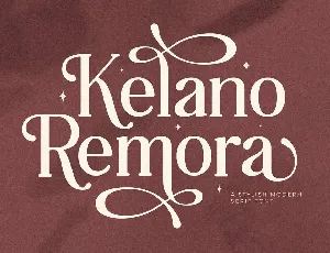 Kelano Remora font