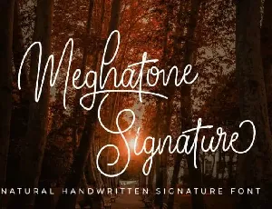 Meghatone Handwritten font