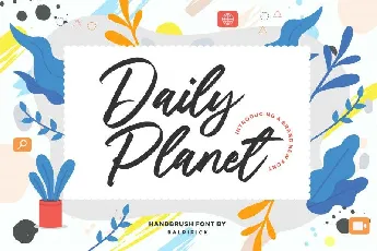 Daily Planet Handbrush font